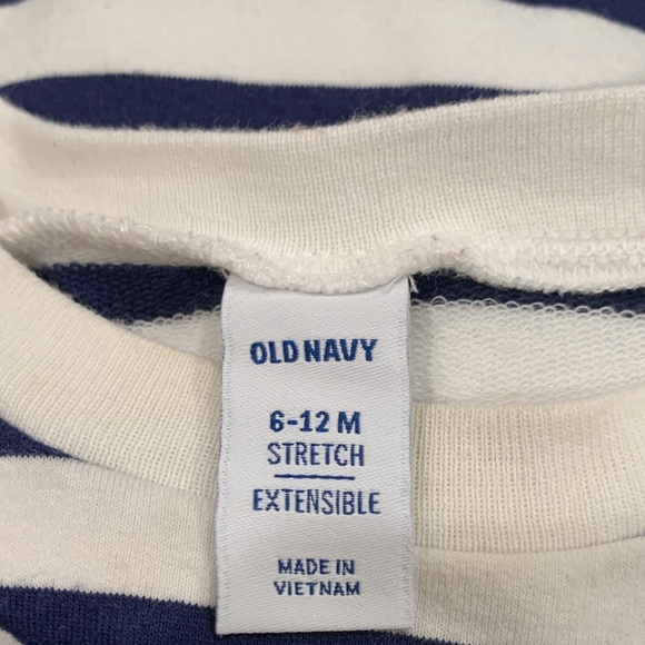 Old Navy Striped Long Sleeve Top and Denim Pants Set - Picture 2 of 2